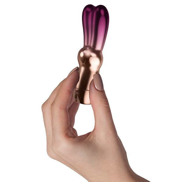 Фиолетовый клиторальный зайчик Climaximum Bella - 10 см