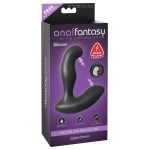Черный массажер простаты Electro Stim Prostate Vibe с электростимуляцией - 13,3 см