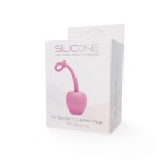 Розовый анальный стимулятор SILICONE MY SECRET CHERRY - 11 см