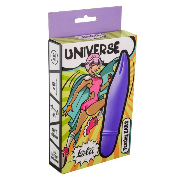Фиолетовый мини-вибратор Universe Teasing Ears - 12,5 см