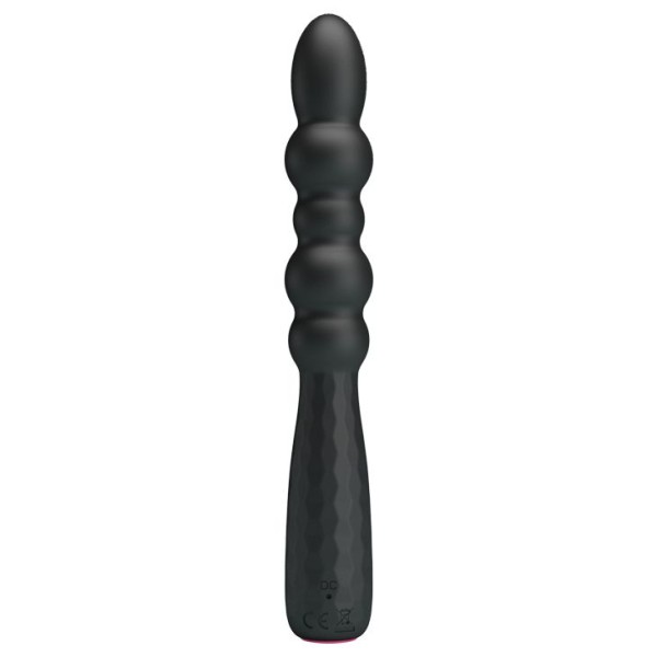 Черный гнущийся вибратор Monroe - 18,5 см