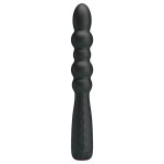 Черный гнущийся вибратор Monroe - 18,5 см