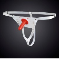 Белые трусики со штырьком Белые трусики со штырьком