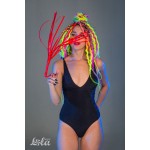 Красная плеть Party Hard Risque - 63,5 см