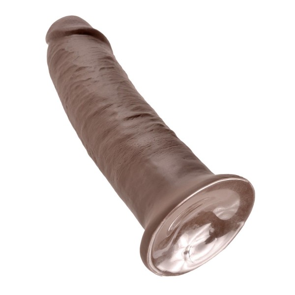 Коричневый фаллос-гигант 10  Cock - 25,4 см