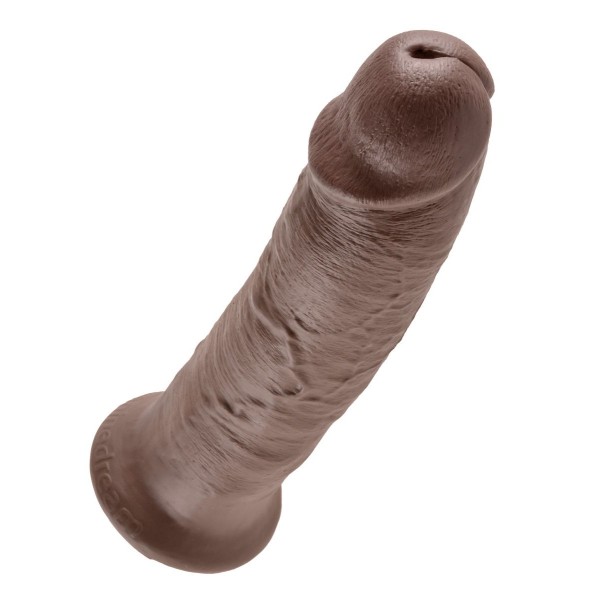 Коричневый фаллос-гигант 10  Cock - 25,4 см