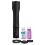 Черный вибромастурбатор-ротатор Vibrating Roto-Teazer 