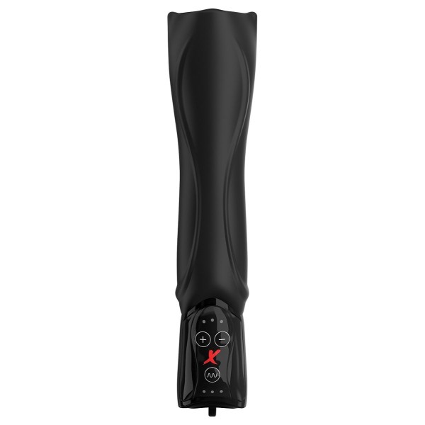 Черный вибромастурбатор-ротатор Vibrating Roto-Teazer 