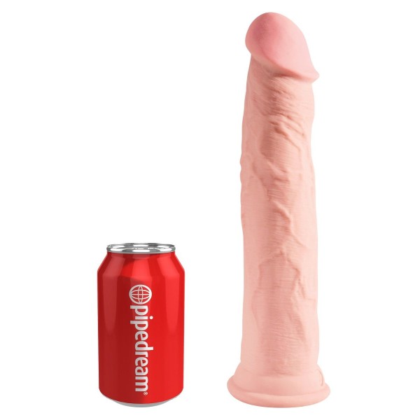 Телесный фаллоимитатор на присоске 11  Triple Density Cock - 25,4 см