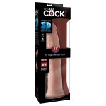 Телесный фаллоимитатор на присоске 11  Triple Density Cock - 25,4 см