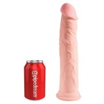 Телесный фаллоимитатор на присоске 11  Triple Density Cock - 25,4 см