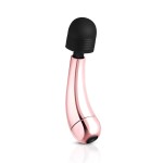 Золотисто-черный мини-вибратор Mini Curve Massager - 13 см