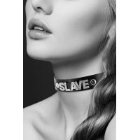 Чокер с надписью COLLIER STRASS SLAVE CUIR BOVIN Чокер с надписью COLLIER STRASS SLAVE CUIR BOVIN