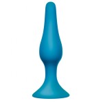Бирюзовая анальная пробка Slim Anal Plug Large - 12,5 см