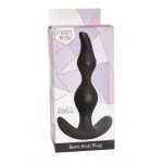 Чёрная анальная пробка Bent Anal Plug Black - 13 см