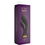 Черный вибромассажёр Aura Double Stimulator - 14,5 см