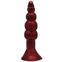 Бордовый гелевый анальный массажер HONEY DOLLS - 18 см. Бордовый гелевый анальный массажер HONEY DOLLS - 18 см.