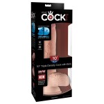 Телесный фаллоимитатор на присоске 10  Triple Density Cock with Balls - 26,7 см