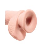Телесный фаллоимитатор на присоске 10  Triple Density Cock with Balls - 26,7 см