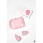 Набор из 2 розовых менструальных чаш Magnolia