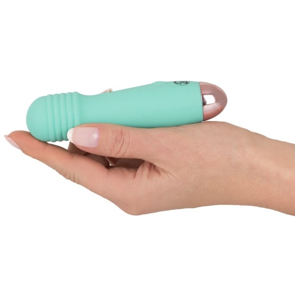 Мятный мини-вибратор Cuties Mini - 12,5 см