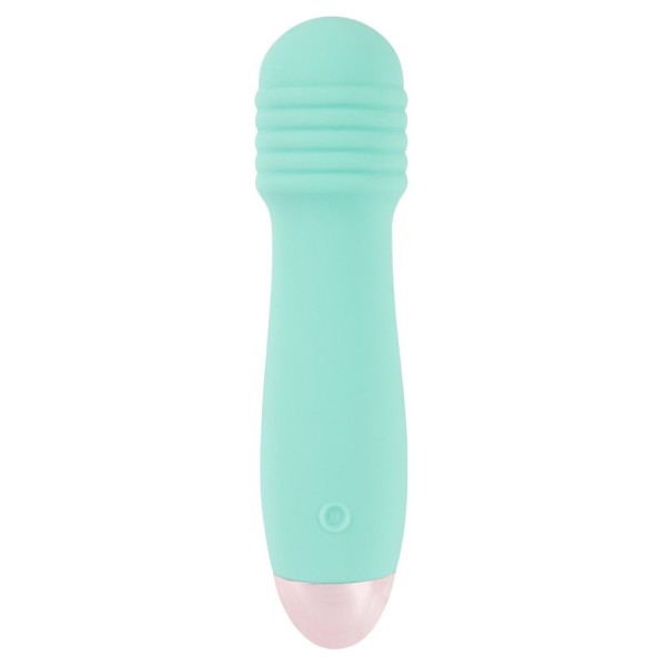 Мятный мини-вибратор Cuties Mini - 12,5 см