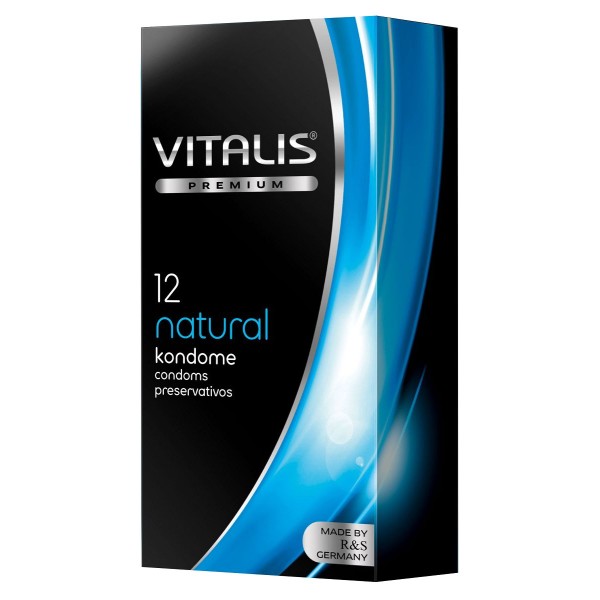 Классические презервативы VITALIS PREMIUM natural - 12 шт