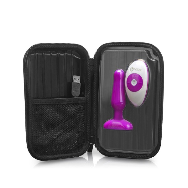 Анальная вибропробка NOVICE REMOTE CONTROL PLUG FUCHSIA - 10,2 см
