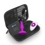 Анальная вибропробка NOVICE REMOTE CONTROL PLUG FUCHSIA - 10,2 см