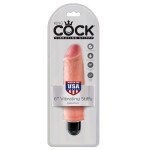 Телесный вибратор-реалистик 6  Vibrating Stiffy - 17,8 см