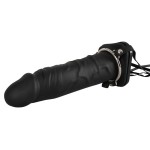 Полый страпон с эффектом увеличения Inflatable Strap-On - 18,5 см