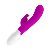 Лиловый вибромассажёр-кролик Cerberus - 21 см. Лиловый вибромассажёр-кролик Cerberus - 21 см.