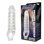Прозрачная текстурированная насадка Mighty Extender - 13 см