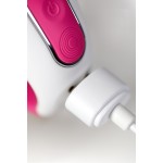 Ярко-розовый вибратор  Satisfyer Mr Rabbit с клиторальным отростком - 22,1 см