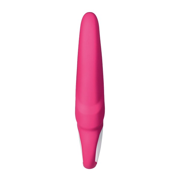Ярко-розовый вибратор  Satisfyer Mr Rabbit с клиторальным отростком - 22,1 см