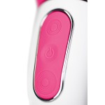 Ярко-розовый вибратор  Satisfyer Mr Rabbit с клиторальным отростком - 22,1 см