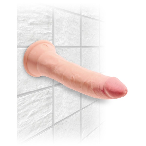 Телесный фаллоимитатор на присоске 7  Triple Density Cock - 21 см