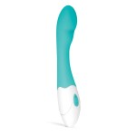 Зеленый вибратор для G-стимуляции Tate G-Spot Vibrator - 20 см