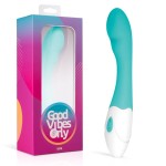 Зеленый вибратор для G-стимуляции Tate G-Spot Vibrator - 20 см