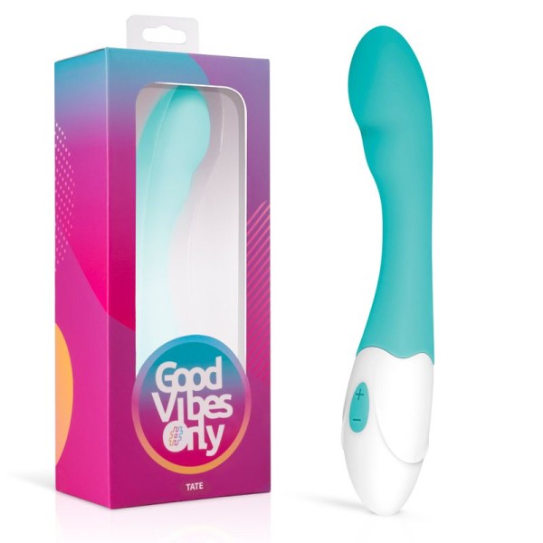 Зеленый вибратор для G-стимуляции Tate G-Spot Vibrator - 20 см