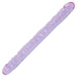 Двухсторонний фиолетовый фаллоимитатор Double Dong Purple Jellie - 46 см