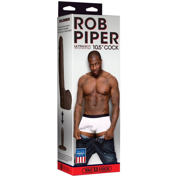 Темнокожий фаллоимитатор  Rob Piper - 25,4 см