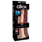 Телесный фаллоимитатор на присоске 9  Triple Density Cock - 26,7 см