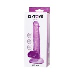 Фиолетовый реалистичный фаллоимитатор Celiam - 20,5 см