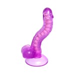 Фиолетовый реалистичный фаллоимитатор Celiam - 20,5 см