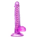 Фиолетовый реалистичный фаллоимитатор Celiam - 20,5 см