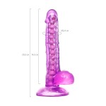 Фиолетовый реалистичный фаллоимитатор Celiam - 20,5 см