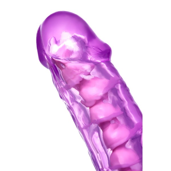 Фиолетовый реалистичный фаллоимитатор Celiam - 20,5 см
