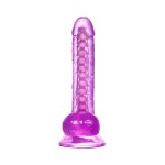 Фиолетовый реалистичный фаллоимитатор Celiam - 20,5 см