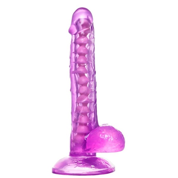 Фиолетовый реалистичный фаллоимитатор Celiam - 20,5 см